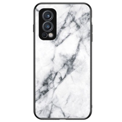 OnePlus Nord 2 „Marble“ твердый силиконовый чехол TPU белого цвета | Vacins.lv
