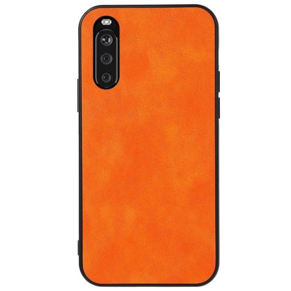 „Deluxe Leather“ ādas apvalks - oranžs (Xperia 10 III)