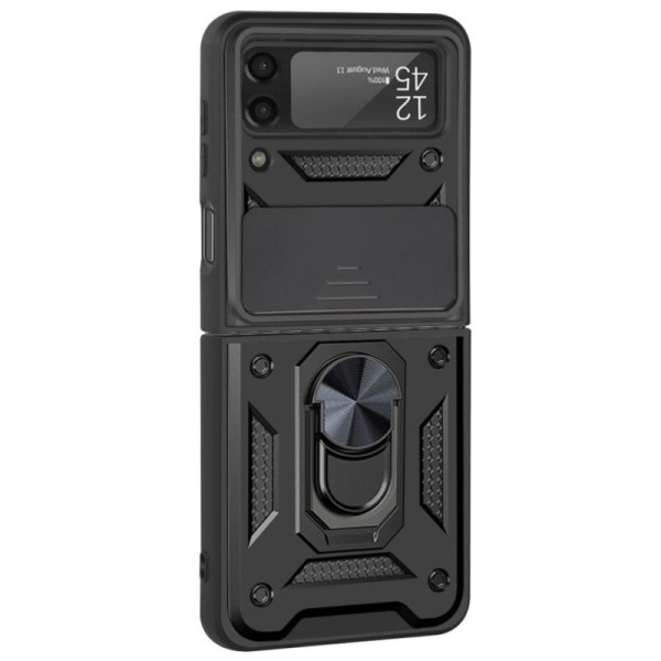 „Kickstand“ pastiprinātas aizsardzības apvalks - melns (Galaxy Z Flip3)