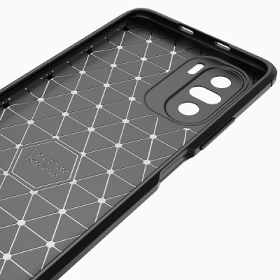 Xiaomi Poco F3 (Mi 11i) твердый силиконовый чехол (TPU) - черный | Vacins.lv