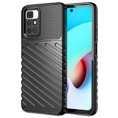 Xiaomi Redmi 10 Twill твердый силиконовый чехол из TPU чёрного цвета | Vacins.lv