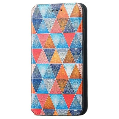 Apple iPhone 13 Pro Max открываемый разноцветный „Caseneo“ Mandala кожаный чехол-книжка | Vacins.lv