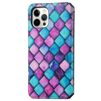 Apple iPhone 13 Pro Max открываемый разноцветный „Caseneo“ Scale чехол-книжка | Vacins.lv