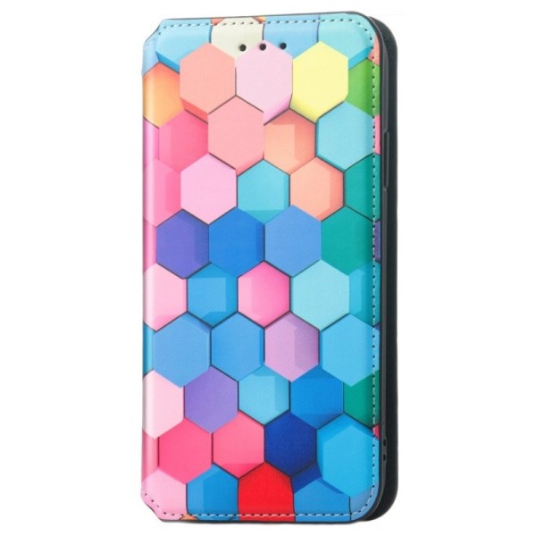 „Caseneo“ Honeycomb чехол-книжка - разноцветный (iPhone 13 Mini)