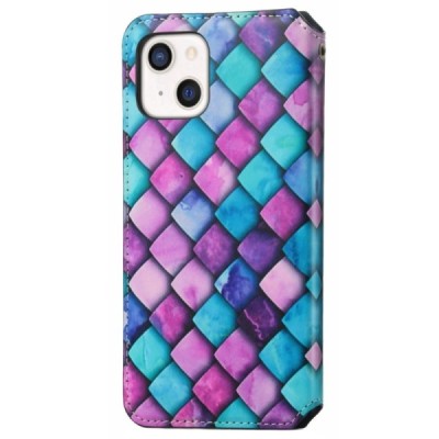 Apple iPhone 13 Mini открываемый разноцветный „Caseneo“ Scale кожаный чехол-книжка | Vacins.lv