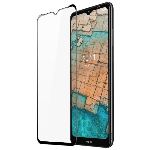 „Dux Ducis“ защитное стекло экрана 2.5D - чёрный (Nokia C10 / C20)