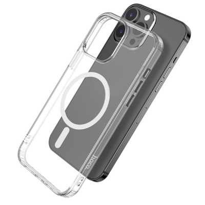 Hoco MagSafe Light Apple iPhone 13 Pro dzidrs caurspīdīgs silikona (TPU) apvalks | Vacins.lv