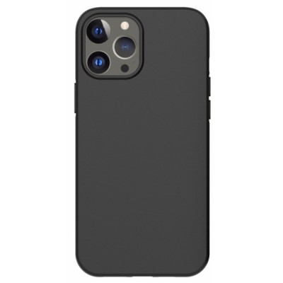 Твердый силиконовый чехол (TPU) для Apple iPhone 13 Pro Max - чёрный | Vacins.lv