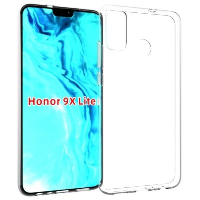 Твердый силиконовый чехол (TPU) для Huawei Honor 9X Lite  - прозрачный | Vacins.lv