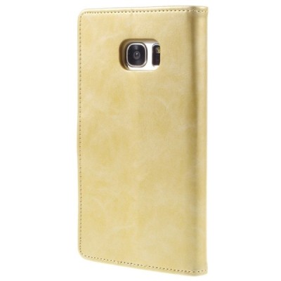 Mercury Blue Moon чехол-книжка Samsung Galaxy S7 Edge (G935) золотого цвета | Vacins.lv