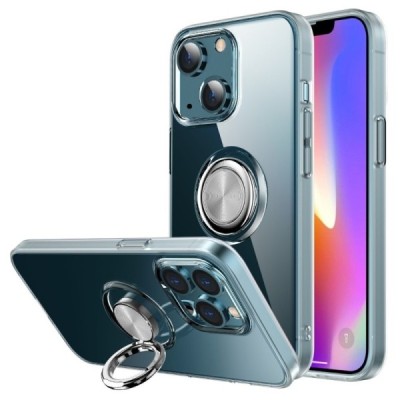 Apple iPhone 13 Mini „Sheet“ Kickstand (TPU) прозрачный чехол | Vacins.lv