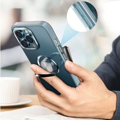 Apple iPhone 13 Pro „Sheet“ Kickstand (TPU) прозрачный чехол | Vacins.lv