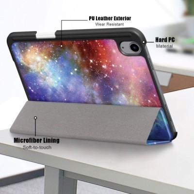 Apple iPad mini 6 2021 „Cosmo“ atvēramais krāsains, maciņš | Vacins.lv
