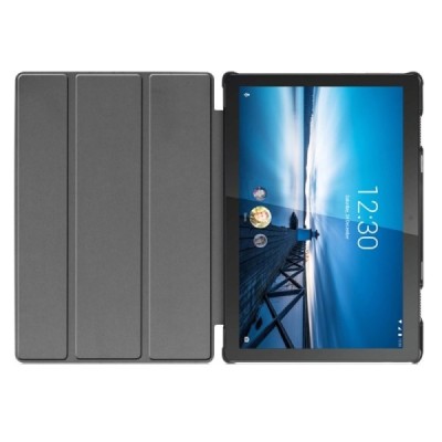Lenovo Tab M10 FHD REL (X605FC) чёрный кожаный чехол-книжка (складной) | Vacins.lv