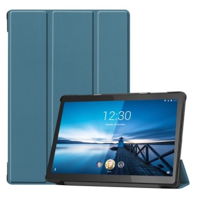Lenovo Tab M10 FHD REL (X605FC) зелёный кожаный чехол-книжка (складной) | Vacins.lv