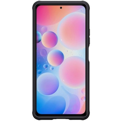 Xiaomi Poco F3 (Mi 11i) „Nillkin“ CamShield melns apvalks | vacins.lv