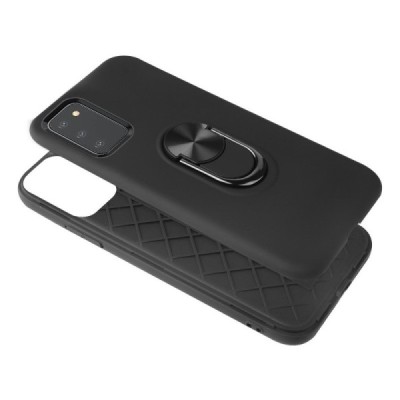 Samsung Galaxy A03s SM-A037G „Kickstand“ pastiprinātas aizsardzības melns apvalks | Vacins.lv