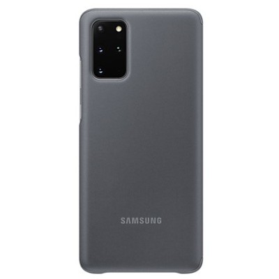 Samsung Galaxy S20+ (G985) oficiāls Smart Clear View Cover atvērams pelēks maciņš (maks) | Vacins.lv