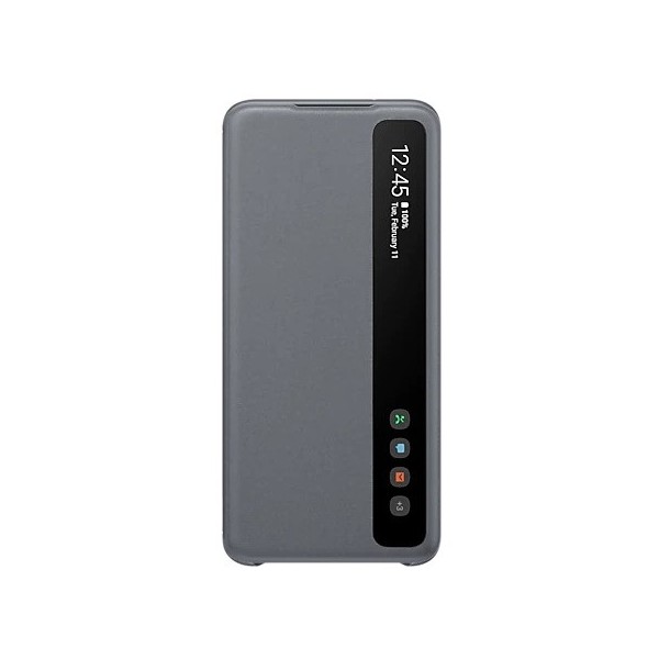 „Samsung“ Smart Clear View Cover atvērams maciņš - pelēks (Galaxy S20)