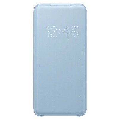 Samsung Galaxy S20 (G980) оригинальный Smart Led View Cover открываемый светло-синий кожаный чехол - книжка | Vacins.lv