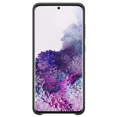Samsung Galaxy S20 (G980) Leather Cover чёрный кожаный чехол | Vacins.lv