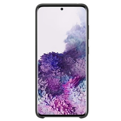 Samsung Galaxy S20 (G980) „Samsung“ Silicone Cover твердый силиконовый чехол чёрного цвета | Vacins.lv
