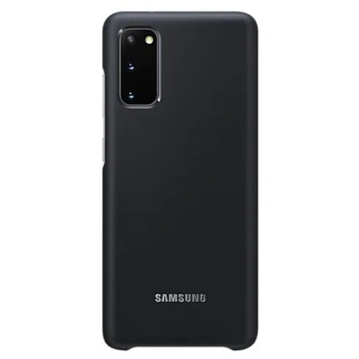 Samsung Galaxy S20 (G980) Led Cover melns plastika apvalks | vacins.lv
