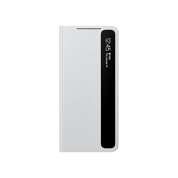 „Samsung“ Smart Clear View Cover atvērams maciņš - gaiši pelēks (Galaxy S21 Ultra)