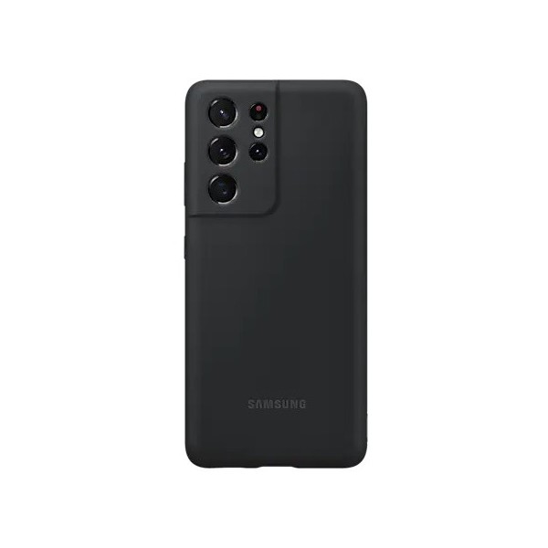 „Samsung“ Silicone Cover чехол - чёрный (Galaxy S21 Ultra)