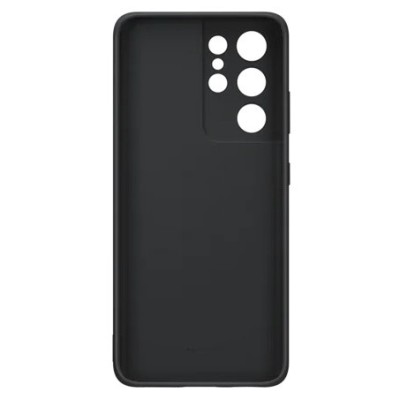 Samsung Galaxy S21 Ultra (G998B) „Samsung“ Silicone Cover твердый силиконовый чехол чёрного цвета | Vacins.lv