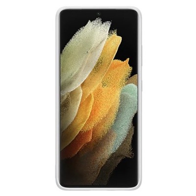 Samsung Galaxy S21 Ultra (G998B) „Samsung“ Silicone Cover cieta silikona TPU gaiši pelēks apvalks | Vacins.lv