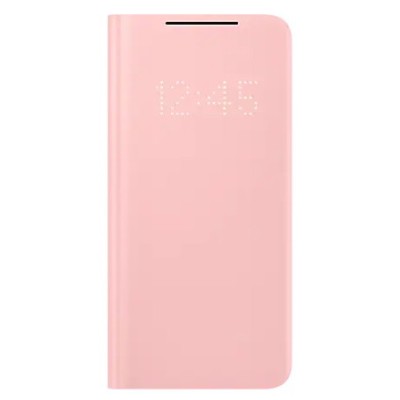 Samsung Galaxy S21 (G991B) оригинальный Smart Led View Cover открываемый розовый кожаный чехол - книжка | Vacins.lv