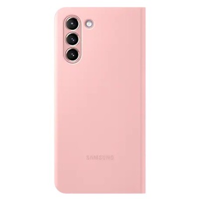 Samsung Galaxy S21 (G991B) oficiāls Smart Led View Cover atvērams rozs maciņš (maks) | Vacins.lv