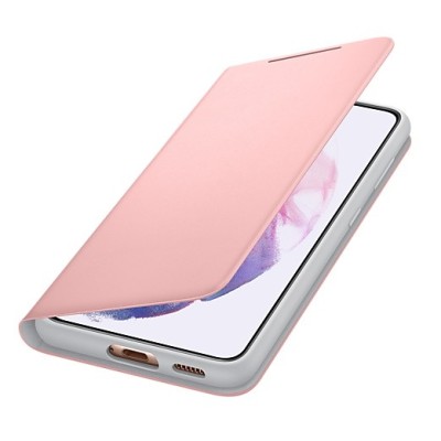 Samsung Galaxy S21 (G991B) oficiāls Smart Led View Cover atvērams rozs maciņš (maks) | Vacins.lv