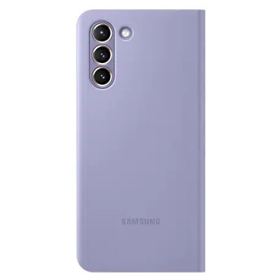 Samsung Galaxy S21 (G991B) оригинальный Smart Led View Cover открываемый фиолетовый кожаный чехол - книжка | Vacins.lv