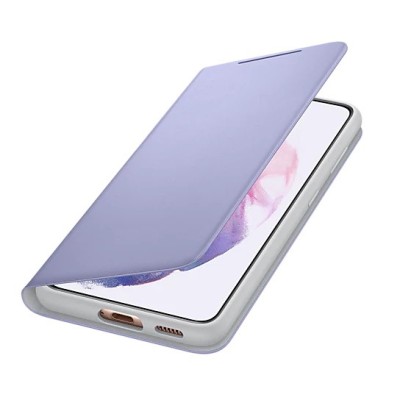 Samsung Galaxy S21 (G991B) оригинальный Smart Led View Cover открываемый фиолетовый кожаный чехол - книжка | Vacins.lv