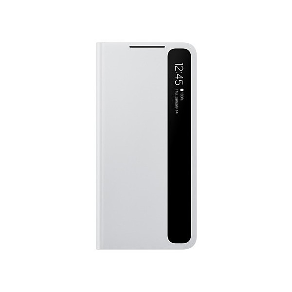 „Samsung“ Smart Clear View Cover atvērams maciņš - gaiši pelēks (Galaxy S21+)