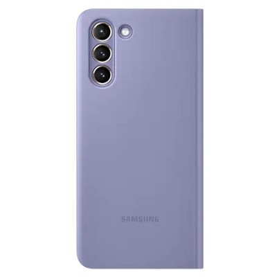 Samsung Galaxy S21 (G991B) oficiāls Smart Clear View Cover atvērams violeta maciņš (maks) | Vacins.lv
