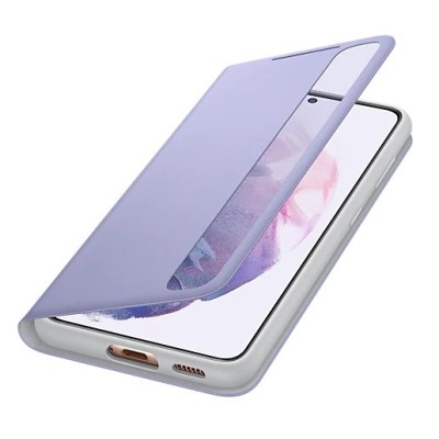 Samsung Galaxy S21 (G991B) oficiāls Smart Clear View Cover atvērams violeta maciņš (maks) | Vacins.lv