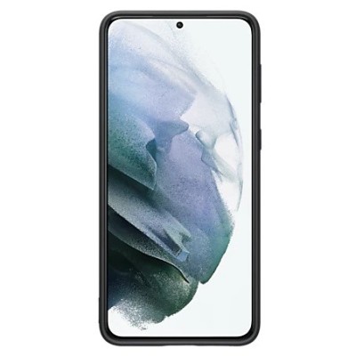 Samsung Galaxy S21+ (G996B) „Samsung“ Silicone Cover cieta silikona TPU melns apvalks | vacins.lv