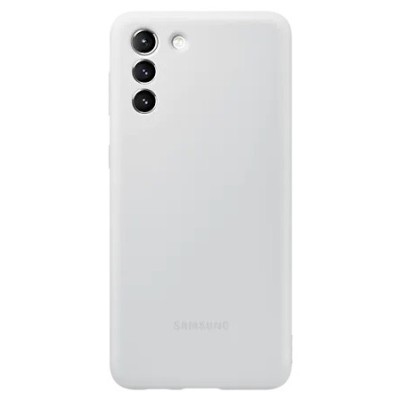 Samsung Galaxy S21+ (G996B) „Samsung“ Silicone Cover cieta silikona TPU gaiši pelēks apvalks | Vacins.lv