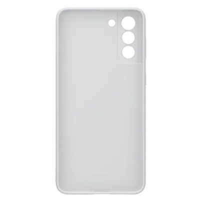 Samsung Galaxy S21+ (G996B) „Samsung“ Silicone Cover твердый силиконовый чехол светло-серого цвета | Vacins.lv