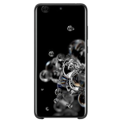 Samsung Galaxy S20 Ultra (G988) „Samsung“ Silicone Cover твердый силиконовый чехол чёрного цвета | Vacins.lv