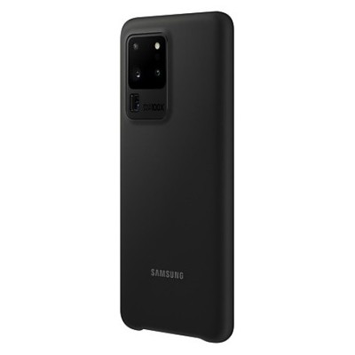 Samsung Galaxy S20 Ultra (G988) „Samsung“ Silicone Cover твердый силиконовый чехол чёрного цвета | Vacins.lv