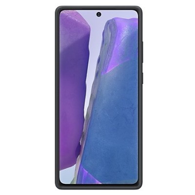 Samsung Galaxy Note 20 (N980F) „Samsung“ Silicone Cover твердый силиконовый чехол чёрного цвета | Vacins.lv