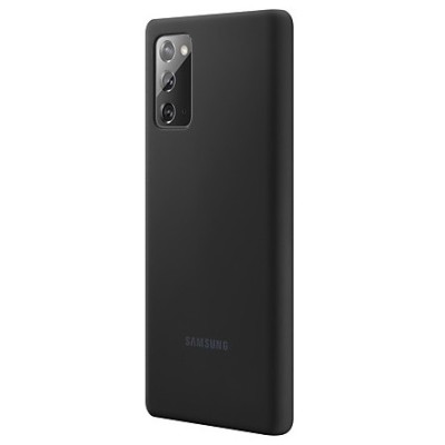 Samsung Galaxy Note 20 (N980F) „Samsung“ Silicone Cover твердый силиконовый чехол чёрного цвета | Vacins.lv