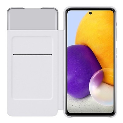 Samsung Galaxy A72 (A726B, A725F) оригинальный S View Wallet Cover EF-EA725PWEGEE открываемый белый кожаный чехол - книжка | Vac