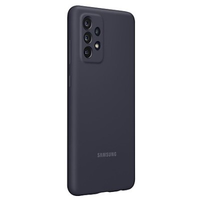 Samsung Galaxy A72 (A726B, A725F) „Samsung“ Silicone Cover твердый силиконовый чехол чёрного цвета | Vacins.lv