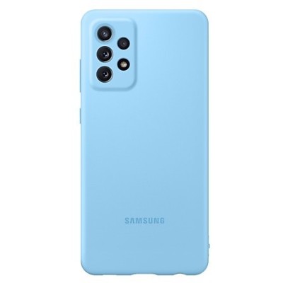 Samsung Galaxy A72 (A726B, A725F) „Samsung“ Silicone Cover твердый силиконовый чехол синего цвета | Vacins.lv