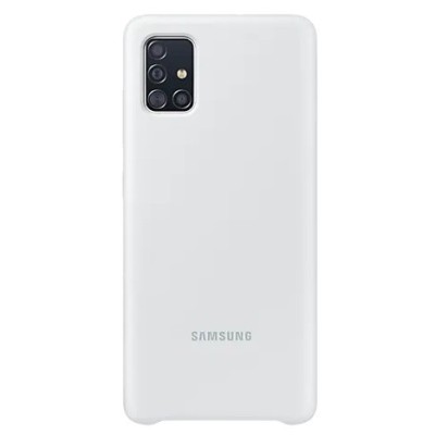 Samsung Galaxy A51 (A515) „Samsung“ Silicone Cover cieta silikona TPU balts apvalks | vacins.lv